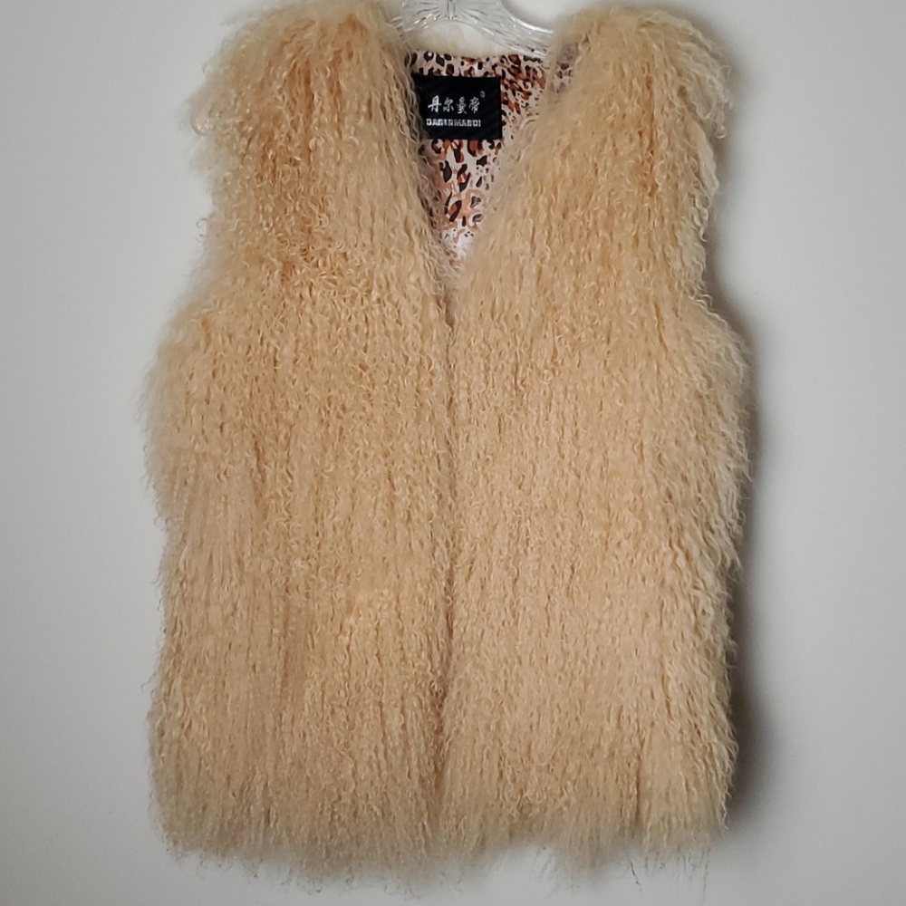 [Danermandi] Boho Mongolian Lamb Fur Vest